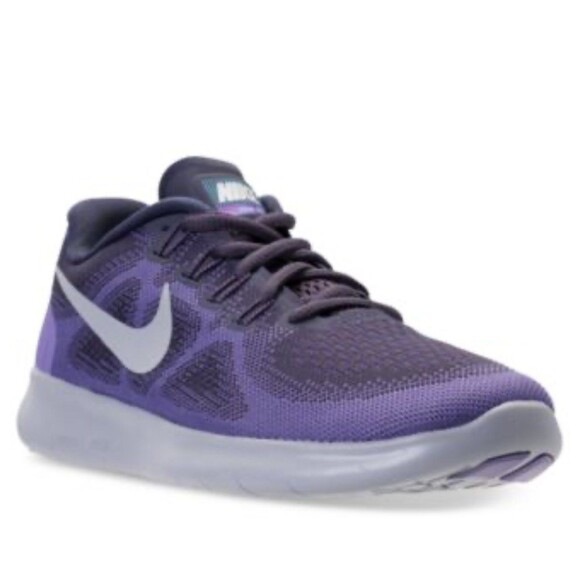 Nike Free RN 2017 Running Shoes Women’s 8.5 – Purple/Grey Lightweight Sneakers - Picture 1 of 9